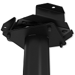 Барный стул вращающийся со спинкой и подлокотниками Douglas Rhombus Черный Велюр варинант исполнения - 7 | Loft Concept в Барнауле