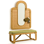 Скамья из ротанга с подушкой Mattia Rattan Bench варинант исполнения - 5 | Loft Concept в Барнауле