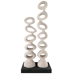 Белые тотемы природной формы Большой напольный Арт-объект Vega   варинант исполнения - 1 | Loft Concept в Барнауле