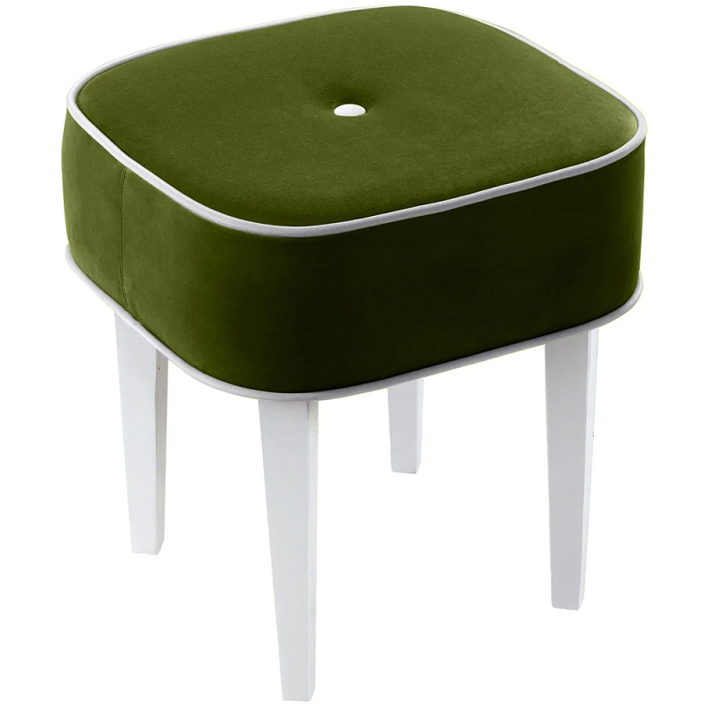 Квадратный мягкий пуф на белых ножках Winton Pouf Square Мульти Квадратный мягкий пуф на белых ножках Winton Pouf Square Мульти в Барнауле | Loft Concept