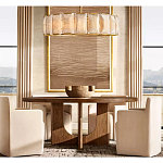 Люстра круглая Д110 см с абажуром из прямоугольных панелей Calling to Shine варинант исполнения - 2 | Loft Concept в Барнауле