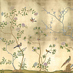 Обои ручная роспись Badminton Deep Rich Gold gilded paper варинант исполнения - 1 | Loft Concept в Барнауле