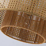 Подвесной светильник с абажуром из плтеного бамбука Light Inside the Cell варинант исполнения - 9 | Loft Concept в Барнауле