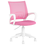 Офисное кресло с основанием из белого пластика Desk chairs Pink варинант исполнения - 1 | Loft Concept в Барнауле