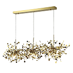 Люстра подвесная из трех частей с металлическими круглыми элементами Terzani Argent варинант исполнения - 2 | Loft Concept в Барнауле