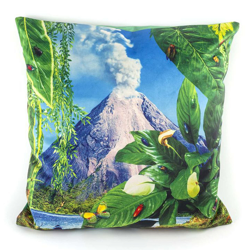 Подушка Seletti Volcano Toiletpaper Зеленый Голубой Серый Подушка Seletti Volcano Toiletpaper Зеленый Голубой Серый в Барнауле | Loft Concept