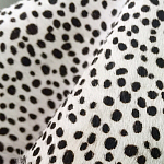 Мебельная ткань Искусственный мех  белый леопард 90 см T5-3 варинант исполнения - 2 | Loft Concept в Барнауле