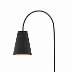 Торшер с изогнутым корпусом на бетонном основании Black Portland варинант исполнения - 1 | Loft Concept в Барнауле