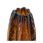 Ваза стеклянная янтарного цвета с текстурированным силуэтом Carambola варинант исполнения - 2 | Loft Concept в Барнауле