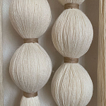 Панно на стену из хлопковых нитей White Morse Wall Hanging  варинант исполнения - 3 | Loft Concept в Барнауле
