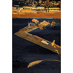 Кофейный стол с японским пейзажем Bohemia coffee table  варинант исполнения - 5 | Loft Concept в Барнауле