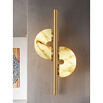 Бра  с фигурным мраморным рассеивателем Spiral of Warm Light варинант исполнения - 6 | Loft Concept в Барнауле