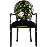 Стул с подлокотниками из бука с изображением птицы и цветов Blooming Birds варинант исполнения - 1 | Loft Concept в Барнауле