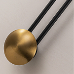 Бра с янтарным стеклянным диском и золотистыми акцентами Savio Glass Disc варинант исполнения - 3 | Loft Concept в Барнауле