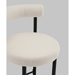 Стул полубарный Floreo букле молочный варинант исполнения - 2 | Loft Concept в Барнауле