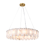 Люстра круглая декорированная натуральным камнем Stone Interior Accent варинант исполнения - 2 | Loft Concept в Барнауле