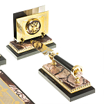 Настольный письменный набор из яшмы Manager Organizer варинант исполнения - 6 | Loft Concept в Барнауле