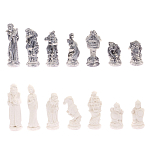 Шахматы Русские сказки с доской из натурального камня Змеевик Decorative Thematic Chess варинант исполнения - 5 | Loft Concept в Барнауле