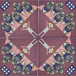 Плитка дизайнерская с узором Мангалоры варинант исполнения - 3 | Loft Concept в Барнауле