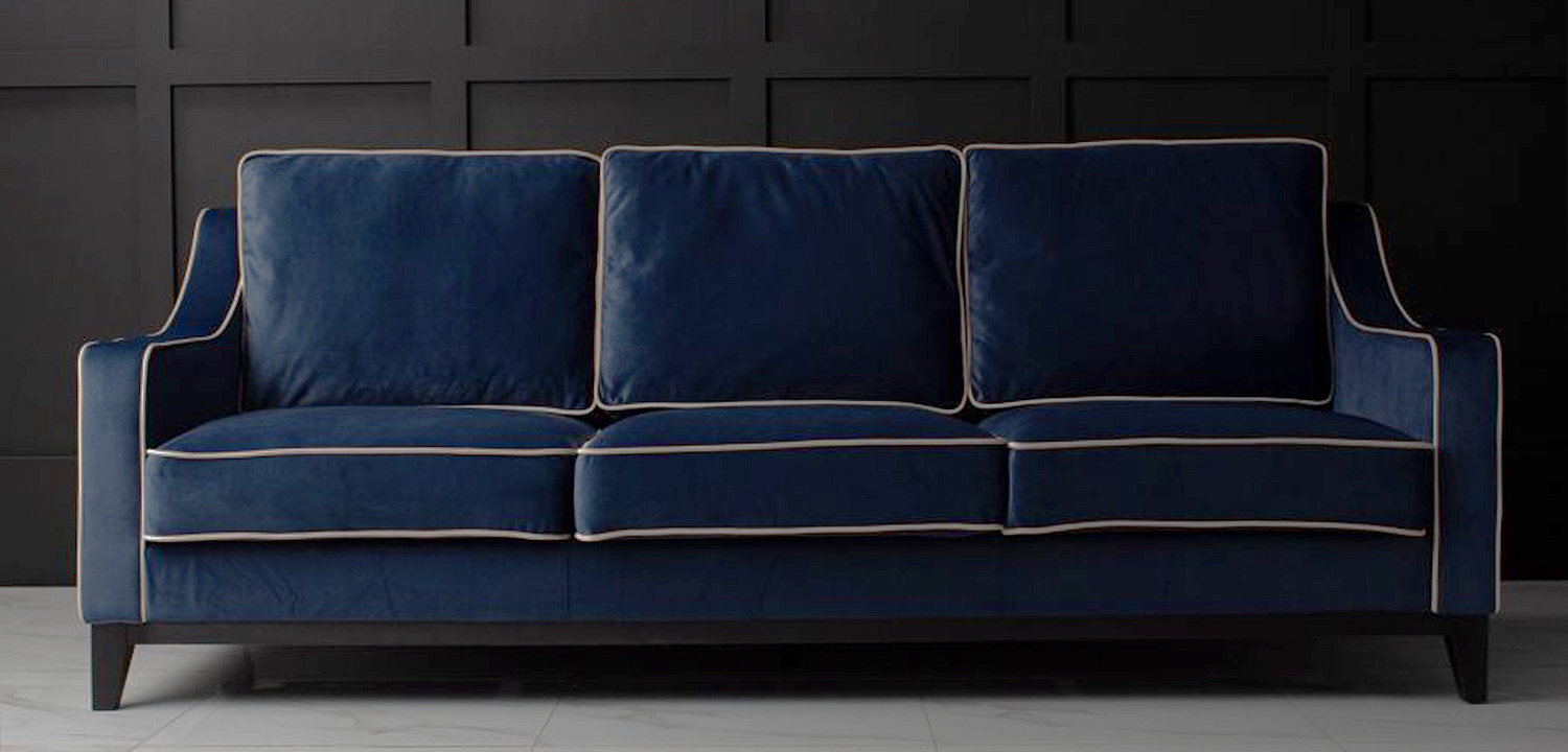 Диван Гринвич Greenwich sofa темно синего цвета Диван Гринвич Greenwich sofa темно синего цвета - Loft-Concept в Барнауле