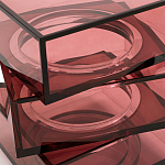 Стол журнальный в форме кубов Acrylic Furniture Lumina Crimson Clarity варинант исполнения - 4 | Loft Concept в Барнауле