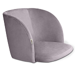 Барный стул со спинкой на 4-х деревянных ножках Сиреневый Велюр Ava Charm варинант исполнения - 2 | Loft Concept в Барнауле