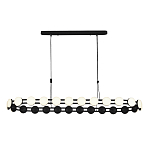 Люстра овальная с круглыми светодиодными источниками света Maxine Light варинант исполнения - 10 | Loft Concept в Барнауле