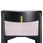 Барный стул из массива ясеня с обивкой из рогожки Elegant Ash Shape варинант исполнения - 4 | Loft Concept в Барнауле