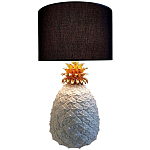 Настольная лампа с абажуром и декором в виде ананас Pineapple Black Lampshade варинант исполнения - 1 | Loft Concept в Барнауле