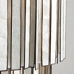 Потолочный светильник с подвесами из перламутра Unique Shine Effect варинант исполнения - 3 | Loft Concept в Барнауле