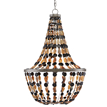 Люстра каплевидной формы с подвесками в виде декоративных бусин Flat Beads варинант исполнения - 2 | Loft Concept в Барнауле