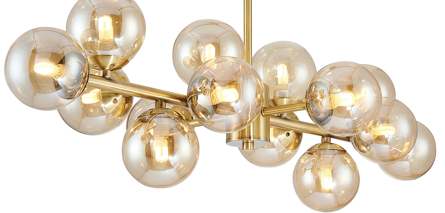 Люстра Berries Chandelier amber 14 Люстра Berries Chandelier amber 14 - Loft-Concept в Барнауле