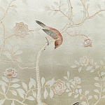 Обои ручная роспись Temple Newsam White Gold gilded silk варинант исполнения - 6 | Loft Concept в Барнауле