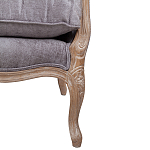 Кресло Ava Classical Armchair brown and grey velour варинант исполнения - 6 | Loft Concept в Барнауле