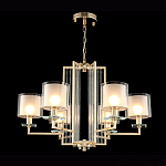 Люстра с 6-ю цилиндрическими плафонами из стекла Laurent варинант исполнения - 2 | Loft Concept в Барнауле