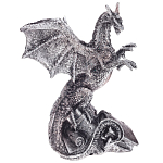 Декоративная статуэтка Дракон Silver Dragon Treasure Keeper Statuette варинант исполнения - 1 | Loft Concept в Барнауле