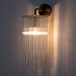 Бра с круглым основанием и длинными прозрачныи стеклянными трубками Nembus варинант исполнения - 2 | Loft Concept в Барнауле