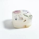 Шкатулка из эпоксидной смолы с цветами белая Epoxy Resin Square Box White варинант исполнения - 5 | Loft Concept в Барнауле