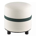 Пуф с плетеной светло-бежевой обивкой Serene Holidays варинант исполнения - 1 | Loft Concept в Барнауле