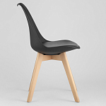 Стул с основой из пластика и мягким сиденьем Arvika Black варинант исполнения - 3 | Loft Concept в Барнауле