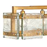 Люстра прямоугольная из толстого литого стекла Cast Glass варинант исполнения - 3 | Loft Concept в Барнауле