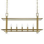 Подвесной светильник прямоугольный 5-ти ламповый Linear Kitchen Light варинант исполнения - 2 | Loft Concept в Барнауле