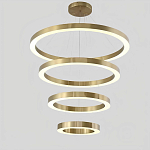 Люстра Light Ring Vertical Латунь варинант исполнения - 1 | Loft Concept в Барнауле