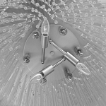 Люстра круглая с прозрачными стеклянными трубками Nembus варинант исполнения - 8 | Loft Concept в Барнауле