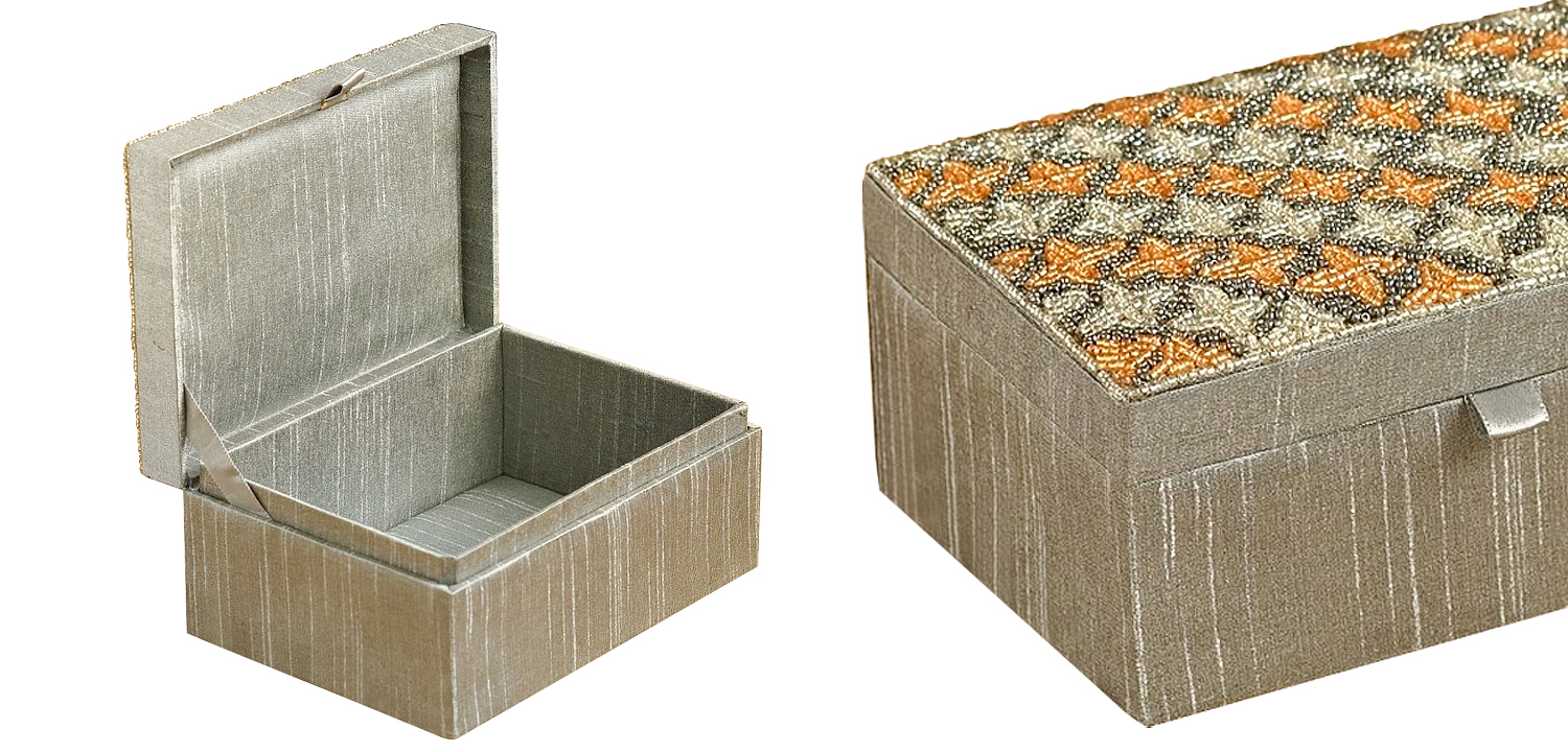 Шкатулка с вышивкой из бисера Sutara Beads Embroidery Box Шкатулка с вышивкой из бисера Sutara Beads Embroidery Box - Loft-Concept в Барнауле
