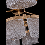 Люстра двухъярусная с текстурными овальными абажурами Splendor Palace Style варинант исполнения - 4 | Loft Concept в Барнауле