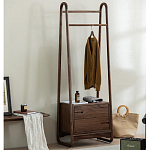 Вешалка деревянная с 2- мя ящиками Moon Walnut Furniture варинант исполнения - 2 | Loft Concept в Барнауле