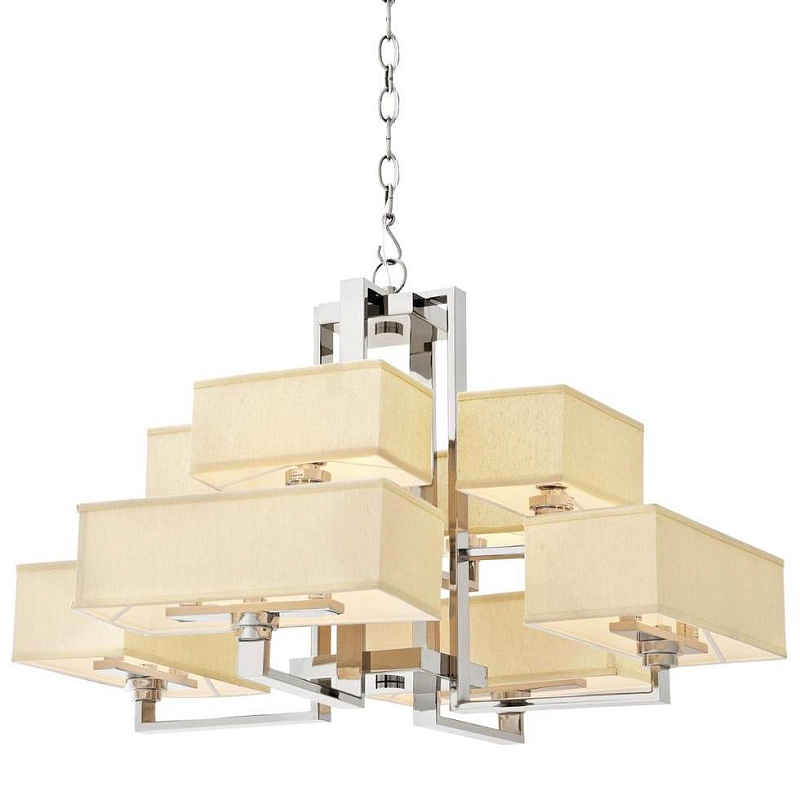 Люстра Eichholtz Chandelier Furstenberg Нержавеющая сталь Кремовый Люстра Eichholtz Chandelier Furstenberg Нержавеющая сталь Кремовый в Барнауле | Loft Concept