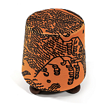 Пуф Wakonda Terracotta Tiger Mountain с Круглыми ножками  варинант исполнения - 2 | Loft Concept в Барнауле