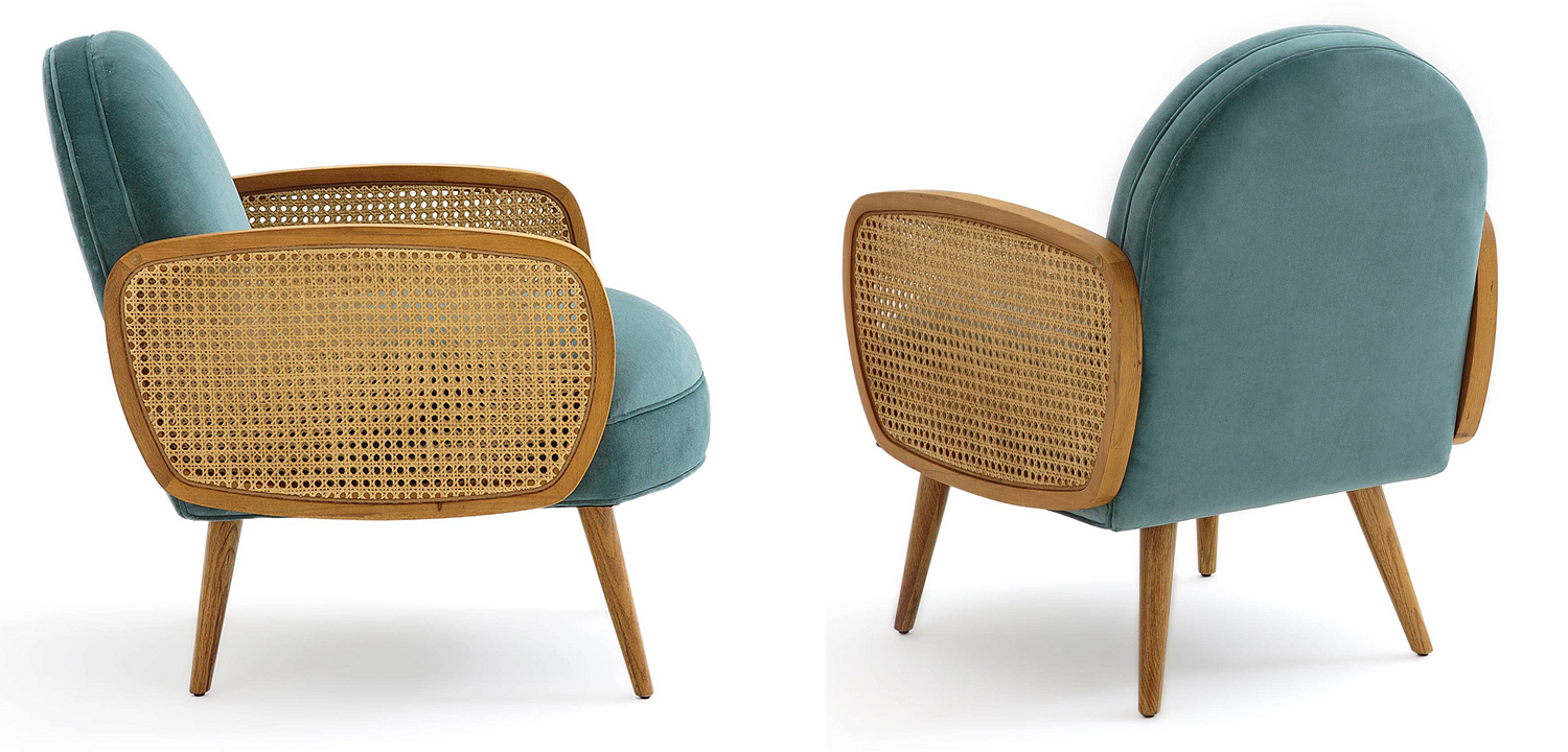 Кресло Morten Wicker Turquoise Armchair Кресло Morten Wicker Turquoise Armchair - Loft-Concept в Барнауле